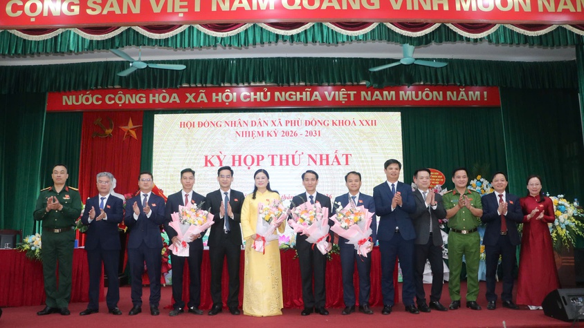 Kỳ họp thứ nhất HĐND xã Phù Đổng khóa XXII, nhiệm kỳ 2026 – 2031 thành công tốt đẹp