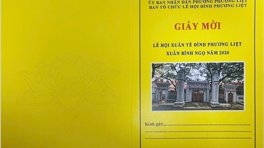 GIẤY MỜI THAM DỰ LỄ HỘI XUÂN TẾ ĐÌNH PHƯƠNG LIỆT XUÂN BÍNH NGỌ 2026