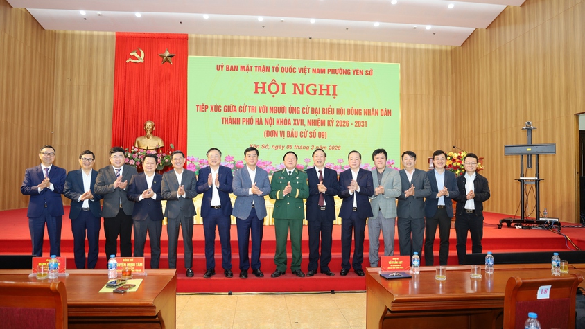 Đơn vị bầu cử số 9 tiếp xúc cử tri ứng cử viên đại biểu HĐND thành phố Hà Nội