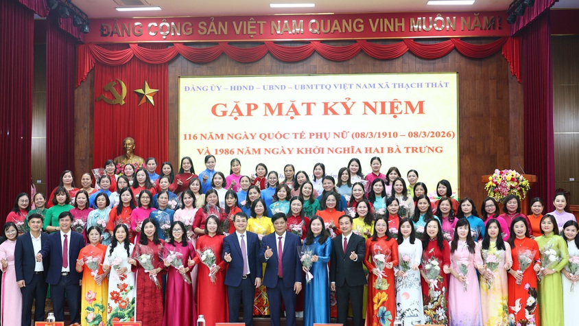 Thạch Thất: Gặp mặt kỷ niệm 116 năm ngày Quốc tế Phụ nữ 8/3