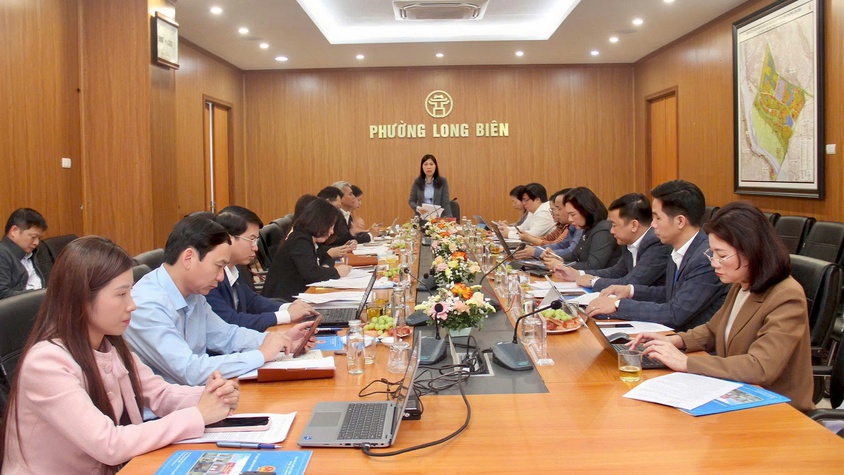 Phường Long Biên tiếp Đoàn giám sát của Ủy ban MTTQ Việt Nam Thành phố Hà Nội về công tác bầu cử