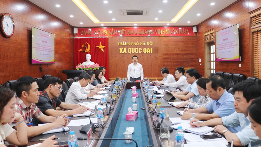 Đảng ủy xã Quốc Oai: Tăng cường phối hợp, phát huy vai trò các tổ chức trong thực hiện nhiệm vụ chính trị quý II/2026