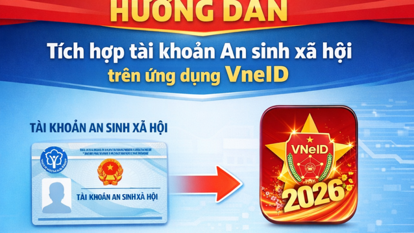 Hướng dẫn tích hợp tài khoản an sinh xã hội trên ứng dụng VNeID