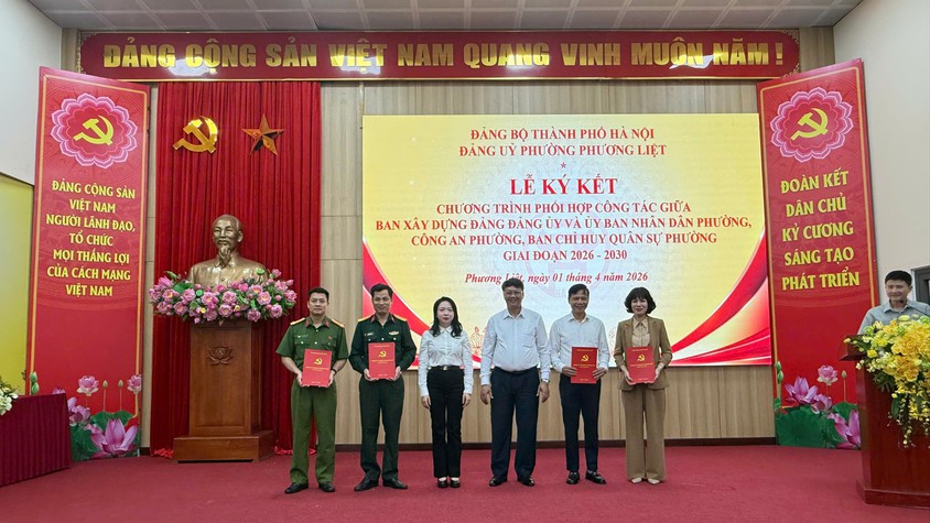 Phường Phương Liệt: Tổ chức ký kết chương trình phối hợp công tác