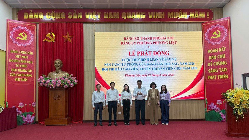 Đảng ủy phường Phương Liệt phát động Cuộc thi chính luận và Báo cáo viên giỏi năm 2026