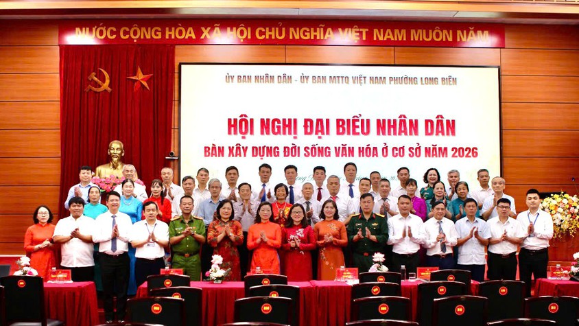 Phường Long Biên tổ chức thành công Hội nghị đại biểu Nhân dân năm 2026: Phát huy dân chủ, kiến tạo đời sống văn hóa từ cơ sở