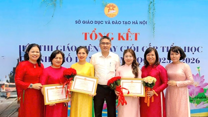 Giáo dục phường Kim Liên gặt “quả ngọt” từ Hội thi giáo viên dạy giỏi