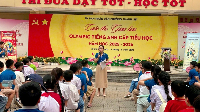 Thanh Liệt tổ chức cuộc thi giao lưu Olympic Tiếng Anh cấp tiểu học năm học 2025 – 2026