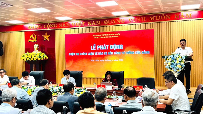 PHƯỜNG KIM LIÊN: PHÁT ĐỘNG CUỘC THI CHÍNH LUẬN VỀ BẢO VỆ NỀN TẢNG TƯ TƯỞNG CỦA ĐẢNG LẦN THỨ SÁU, NĂM 2026