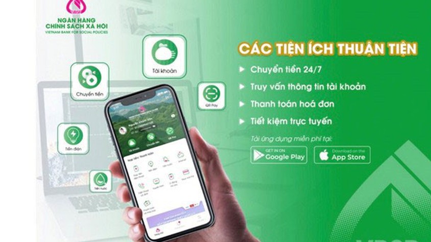 THÔNG BÁO: ĐẨY MẠNH THANH TOÁN KHÔNG DÙNG TIỀN MẶT VÀ SỬ DỤNG ỨNG DỤNG VBSP SMARTBANKING