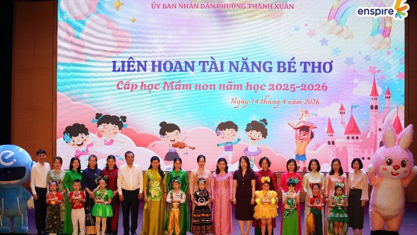 Rộn ràng Liên hoan “Tài năng Bé thơ” phường Thanh Xuân năm học 2025-2026