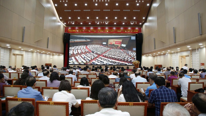 Phường Hà Đông tham gia Hội nghị toàn quốc nghiên cứu, học tập, quán triệt Nghị quyết Hội nghị lần thứ hai, Ban Chấp hành Trung ương Đảng khóa XIV