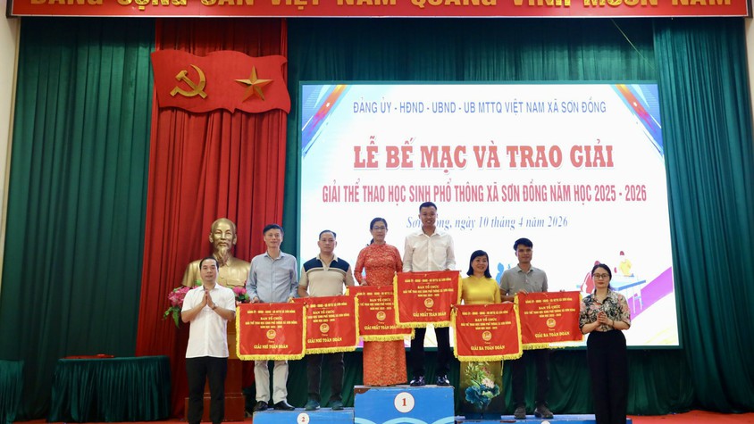 Xã Sơn Đồng tổ chức bế mạc Giải thể thao học sinh phổ thông năm học 2025 – 2026
