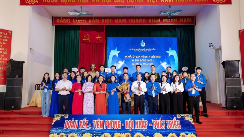 Xã Sơn Đồng tổ chức đại hội Hội liên hiệp Thanh niên Việt Nam lần thứ I, nhiệm kỳ 2026 - 2029