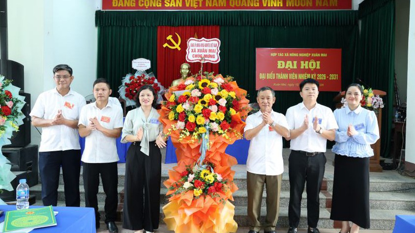 HTX nông nghiệp Xuân Mai tổ chức thành công đại hội đại biểu thành viên nhiệm kỳ 2026-2031