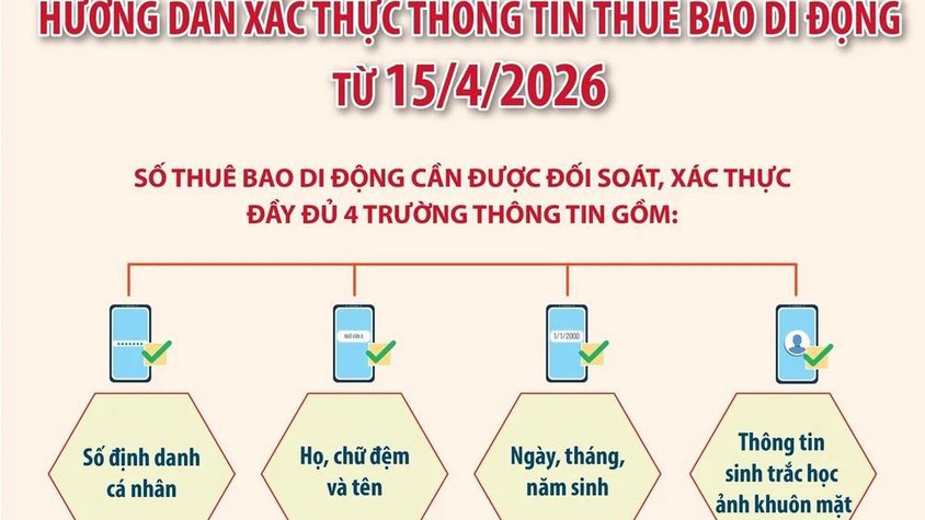 Hướng dẫn chi tiết các bước tự xác thực SIM chính chủ trên VNeID từ ngày 15/4