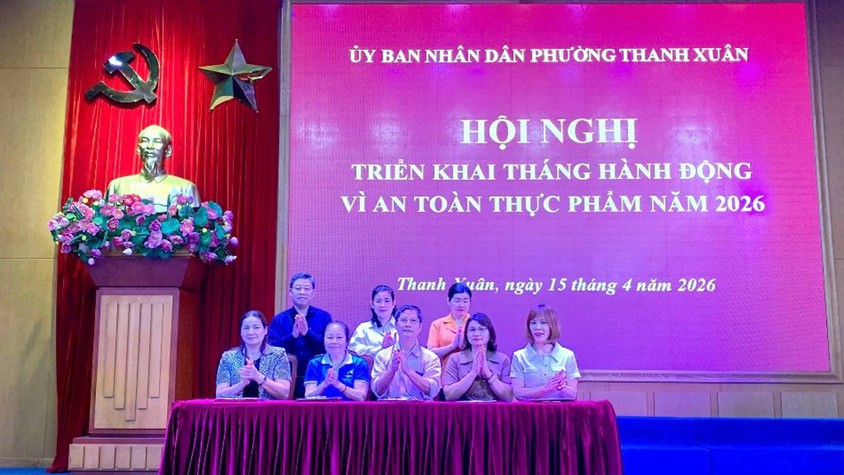 Quyết tâm tạo chuyển biến tích cực trong “Tháng hành động vì an toàn thực phẩm” năm 2026 tại phường Thanh Xuân