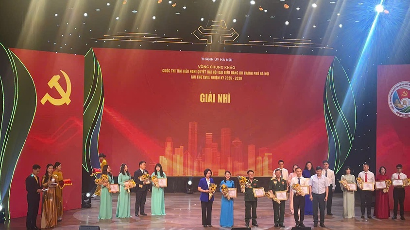 Phường Xuân Đỉnh cùng đội Hoa Sen đạt giải Nhì Chung khảo cuộc thi tìm hiểu Nghị quyết Đại hội Đảng bộ Thành phố Hà Nội