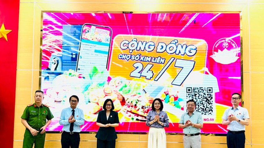 Phường Kim Liên ra mắt “Cộng đồng Chợ số Kim Liên 24/7”