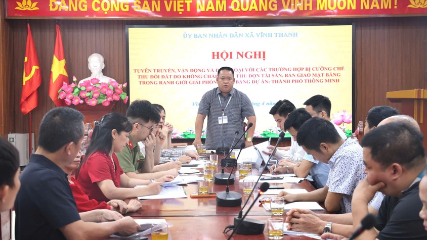 VĨNH THANH TỔ CHỨC HỘI NGHỊ ĐỐI THOẠI VỀ CÔNG TÁC BỒI THƯỜNG, HỖ TRỢ GIẢI PHÓNG MẶT BẰNG