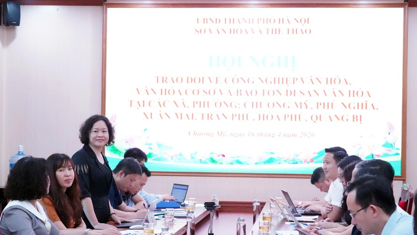 Sở Văn hóa và Thể thao Hà Nội làm việc với các địa phương về phát triển công nghiệp văn hóa và bảo tồn di sản tại phường Chương Mỹ