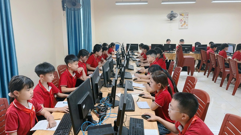 Phường Chương Mỹ tổ chức khảo sát cuối năm học đối với học sinh lớp 5