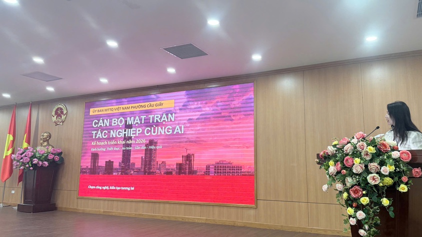 ỦY BAN MẶT TRẬN TỔ QUỐC VIỆT NAM PHƯỜNG CẦU GIẤY TRIỂN KHAI MÔ HÌNH 