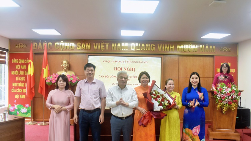 Đảng uỷ phường Đại Mỗ đã tổ chức Hội nghị cán bộ, công chức, người lao động năm 2026