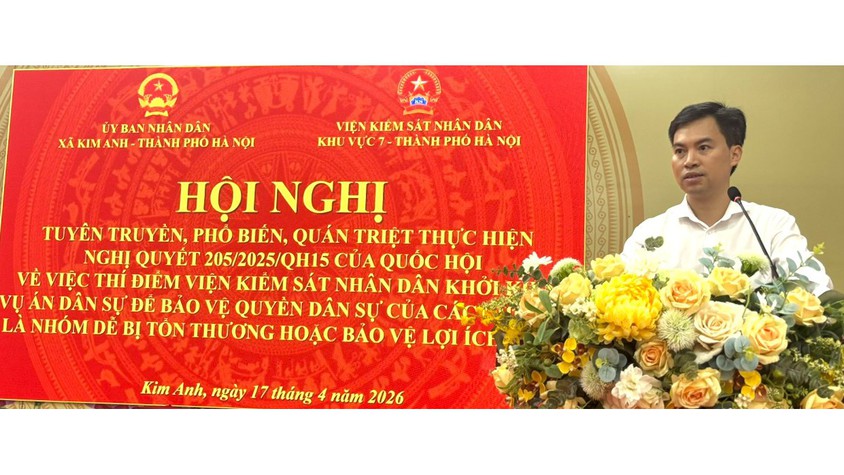 XÃ KIM ANH PHỐI HỢP TỔ CHỨC HỘI NGHỊ TUYÊN TRUYỀN NGHỊ QUYẾT SỐ 205/2025/QH15 CỦA QUỐC HỘI.