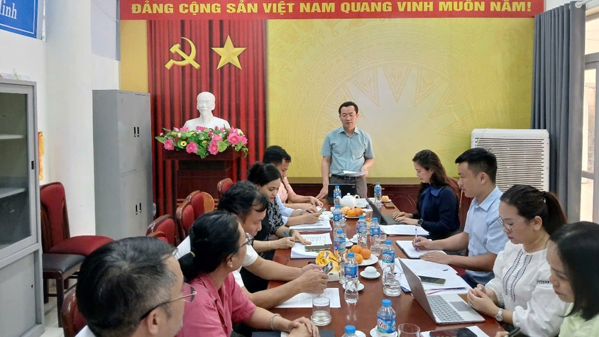 Đoàn khảo sát của Sở Văn hóa và Thể thao Hà Nội làm việc tại phường Đông Ngạc về thí điểm mô hình tổ chức hoạt động tại thiết chế văn hóa, thể thao cơ sở