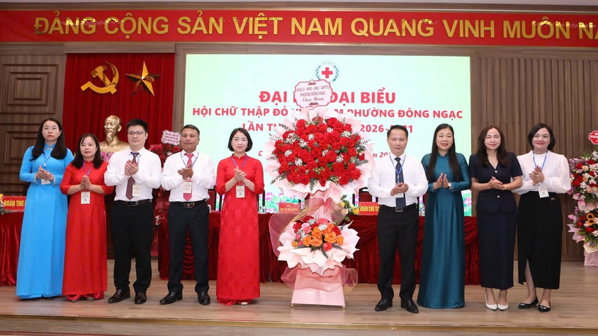 Hội Chữ thập đỏ phường Đông Ngạc long trọng tổ chức Đại hội đại biểu lần thứ I, nhiệm kỳ 2026 – 2031