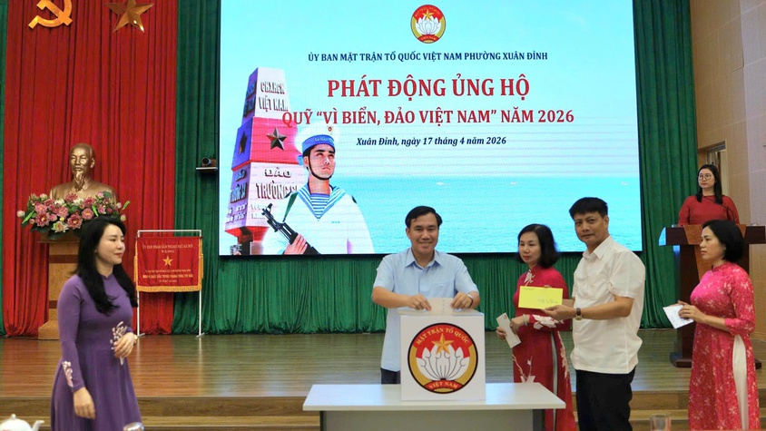 Phường Xuân Đỉnh phát động ủng hộ Quỹ “Vì biển, đảo Việt Nam”năm 2026