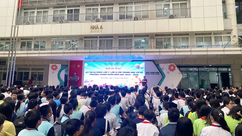 Phường Thanh Xuân tổ chức Kỳ thi Olympic lớp 7, lớp 8 cấp Trung học cơ sở năm học 2025-2026