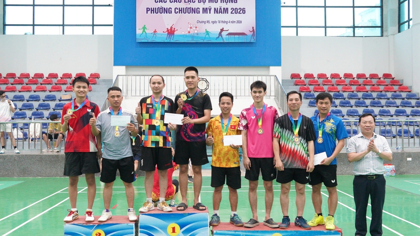 Giải bóng bàn các câu lạc bộ mở rộng phường Chương Mỹ năm 2026 nêu cao tinh thần thi đấu thể thao trung thực, cao thượng