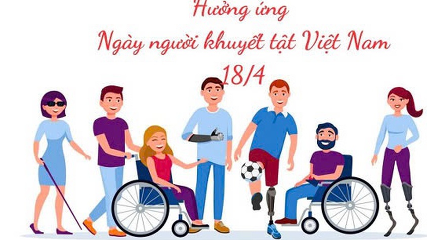 Hưởng ứng Ngày Người khuyết tật Việt Nam 18/4 - Hãy chung tay thực hiện quyền của người khuyết tật