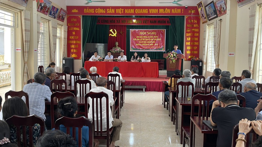 Ứng Thiên tổ chức tiếp xúc cử tri sau kỳ họp thứ nhất và kỳ họp chuyên đề HĐND xã khóa II, nhiệm kỳ 2026 – 2031