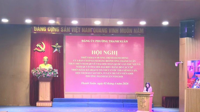 Thanh Xuân: Quán triệt Chương trình hành động thực hiện nghị quyết đại hội Đảng các cấp