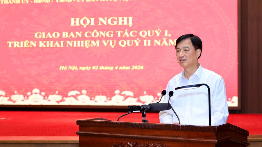 Hà Nội đánh giá kết quả công tác quý I, triển khai nhiệm vụ trọng tâm quý II năm 2026