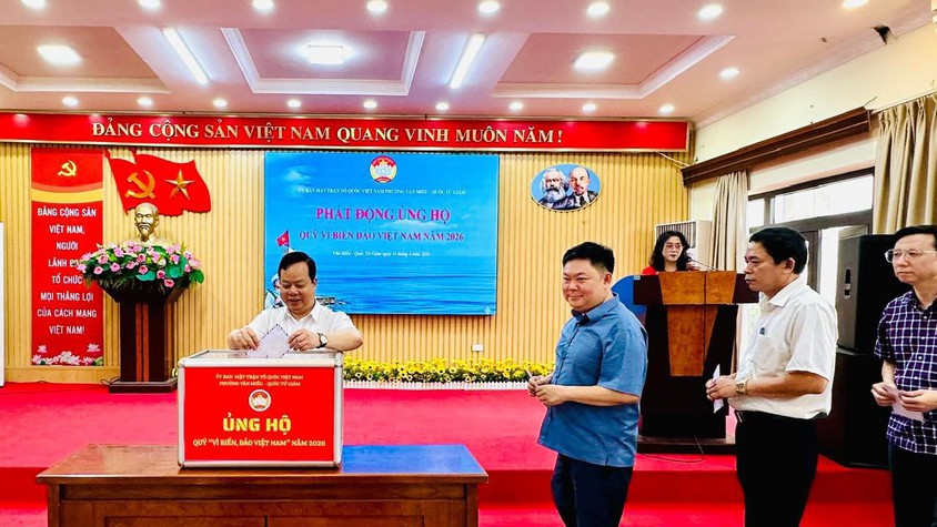 PHƯỜNG VĂN MIẾU - QUỐC TỬ GIÁM PHÁT ĐỘNG ỦNG HỘ QUỸ 