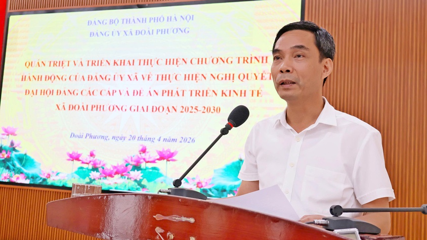 Xã Đoài Phương quán triệt, triển khai thực hiện Nghị quyết Đại hội Đảng các cấp và Chỉ thị số 09, Quy định số 11 của Thành ủy Hà Nội