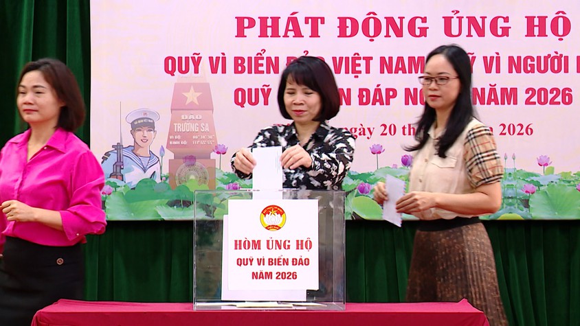 Phường Tây Mỗ phát động ủng hộ Quỹ 'Vì biển, đảo Việt Nam' năm 2026