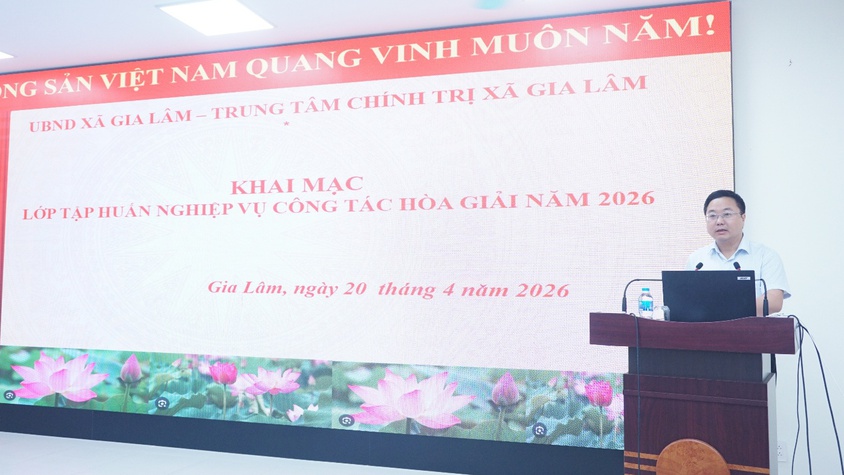 Khai mạc lớp tập huấn nghiệp vụ công tác hòa giải năm 2026