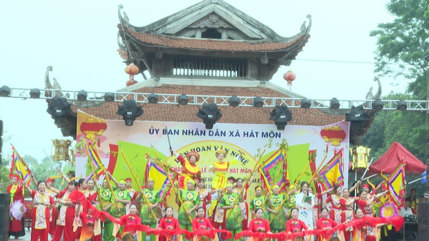 Giao lưu Hát dân ca và Nhạc cổ truyền xã Hát Môn năm 2026 – Sắc màu văn hóa trong Lễ hội Đền Hát Môn