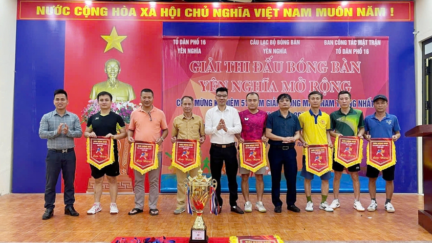 Sôi nổi Giải bóng bàn phường Yên Nghĩa mở rộng lần thứ nhất năm 2026