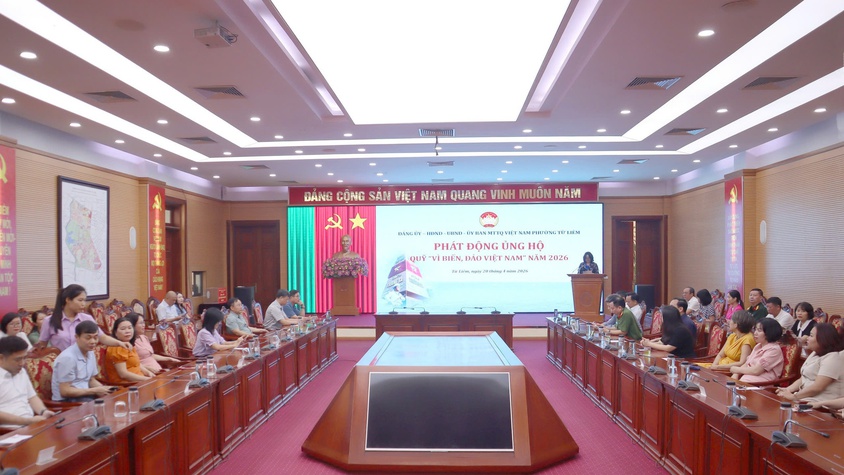 Phường Từ Liêm phát động ủng hộ Quỹ “Vì biển, đảo Việt Nam” năm 2026