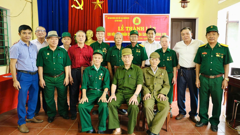 Phú Nghĩa: Thành lập Chi hội Nạn nhân chất độc da cam/Dioxin khu vực Đông Sơn