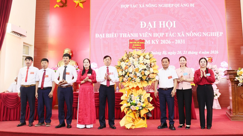 Đại hội Hợp tác xã Nông nghiệp Quảng Bị nhiệm kỳ 2026–2031 thành công tốt đẹp
