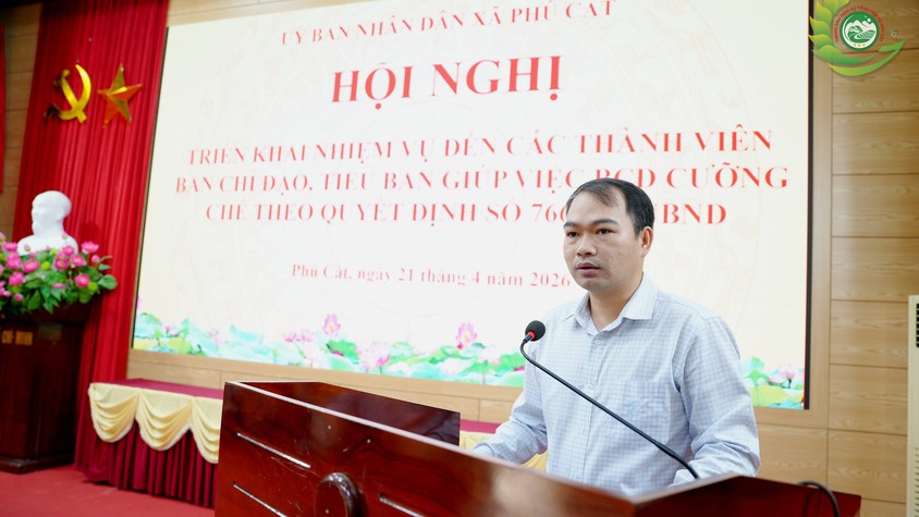 Phú Cát triển khai nhiệm vụ cưỡng chế xử lý vi phạm đất đai, trật tự xây dựng