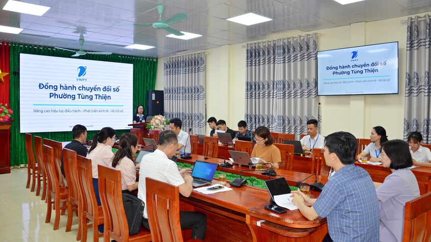 Hội nghị tư vấn giải pháp thúc đẩy chuyển đổi số tại phường Tùng Thiện