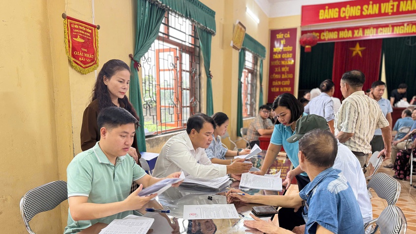 Xã Chương Dương 95 hộ dân thôn Hướng Dương được nhận tiền bồi thường, hỗ trợ giải phóng mặt bằng phục vụ dự án Khu đô thị thể thao Olympic